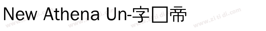 New Athena Un字体转换